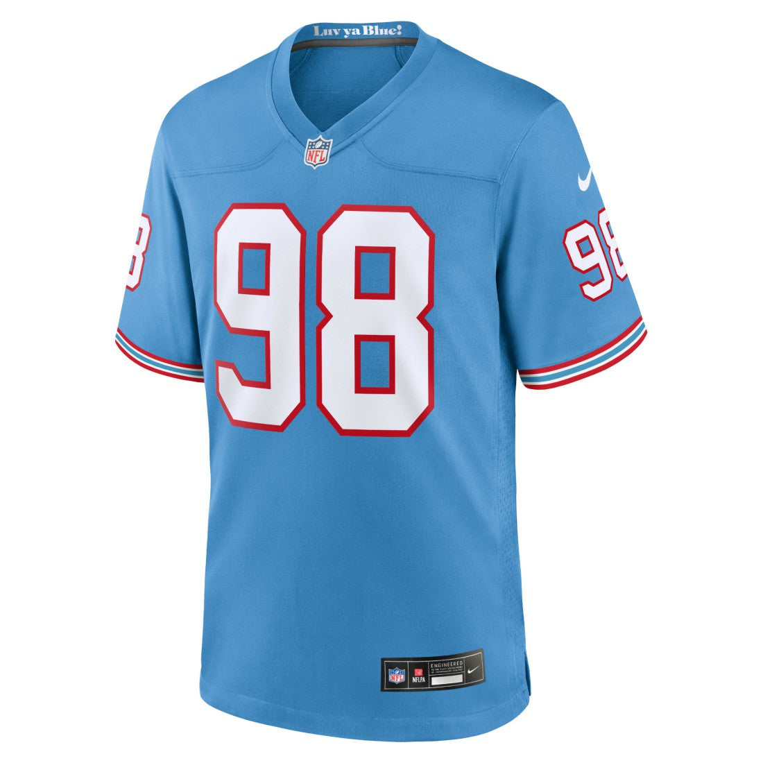 Nike Jeffery Simmons Tennessee Titans Youth Game Jersey Light Blue