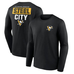 Pittsburgh Penguins Territorial Long Sleeve T-Shirt - Black - NHL 5194615