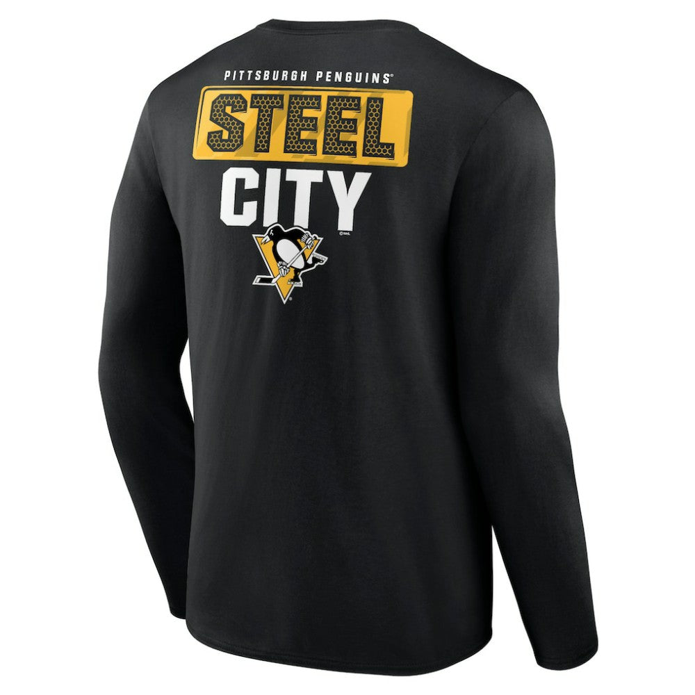 Pittsburgh Penguins Territorial Long Sleeve T-Shirt - Black - NHL 5194615