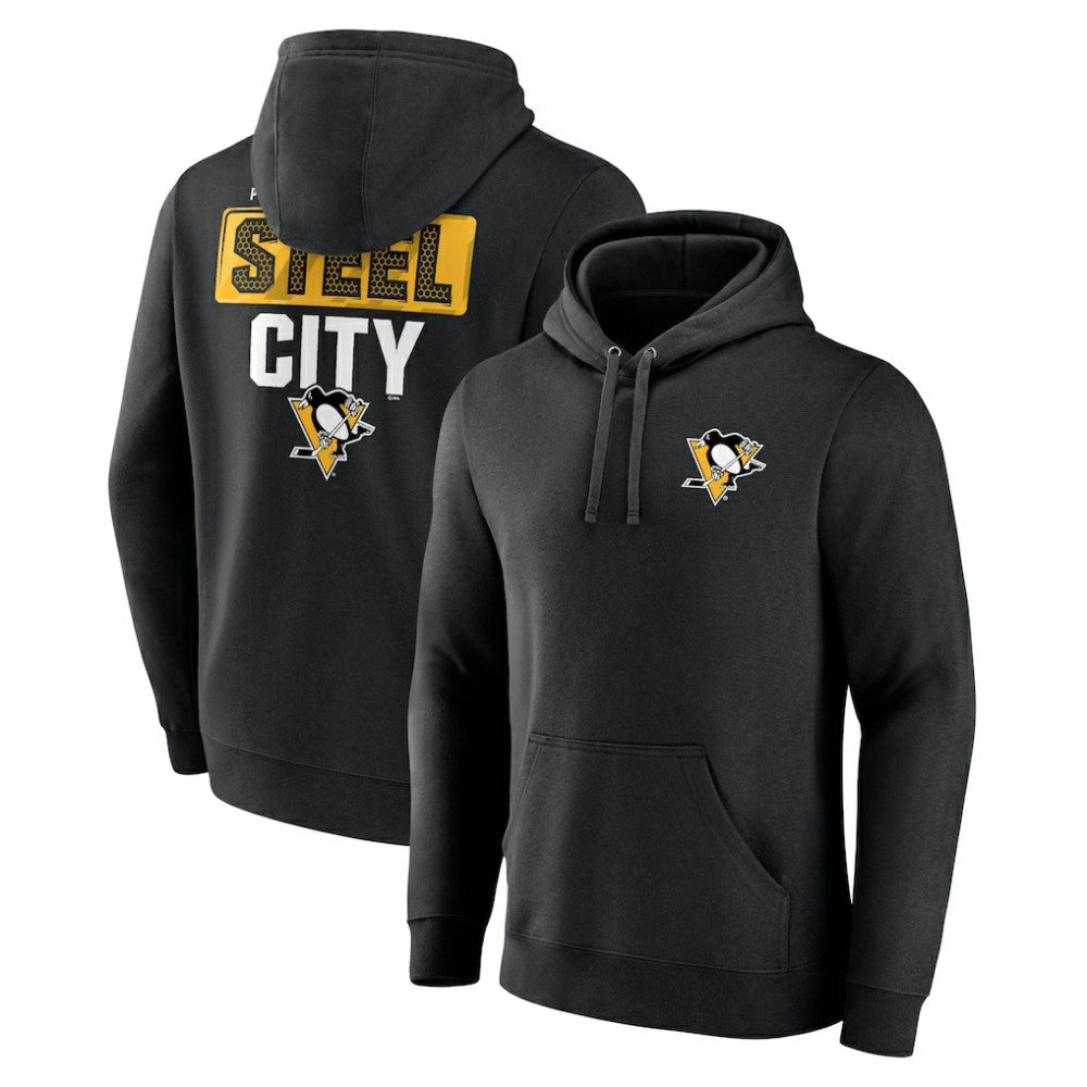 Pittsburgh Penguins Territorial Pullover Hoodie - Black - NHL 5194619