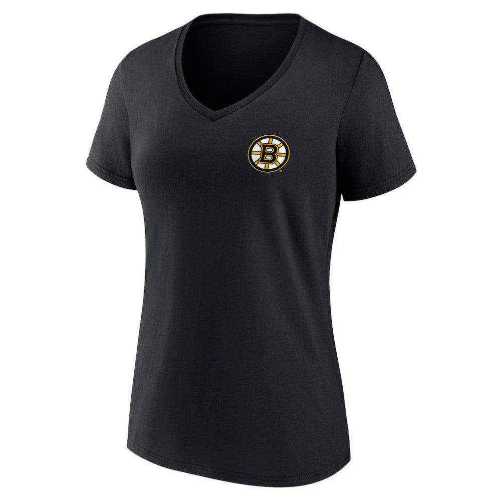 Boston Bruins Women's Territorial V-Neck T-Shirt - Black - NHL 5194630