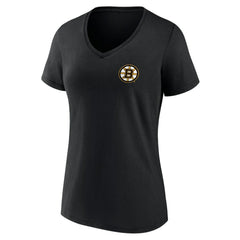 Boston Bruins Women's Territorial V-Neck T-Shirt - Black - NHL 5194630