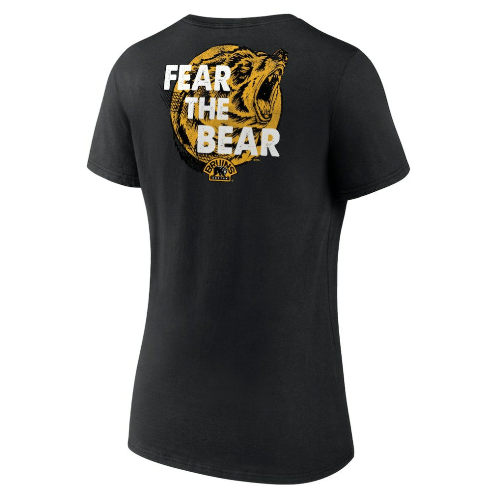 Boston Bruins Women's Territorial V-Neck T-Shirt - Black - NHL 5194630