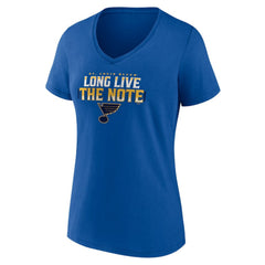 St. Louis Blues Women's Shout Out V-Neck T-Shirt - Blue - NHL 5194664