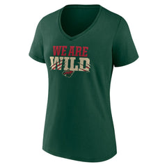 Minnesota Wild Women's Proclamation V-Neck T-Shirt - Green - NHL 5195068