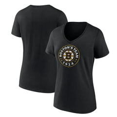 Boston Bruins Women's Represent V-Neck T-Shirt - Black - NHL 5195433