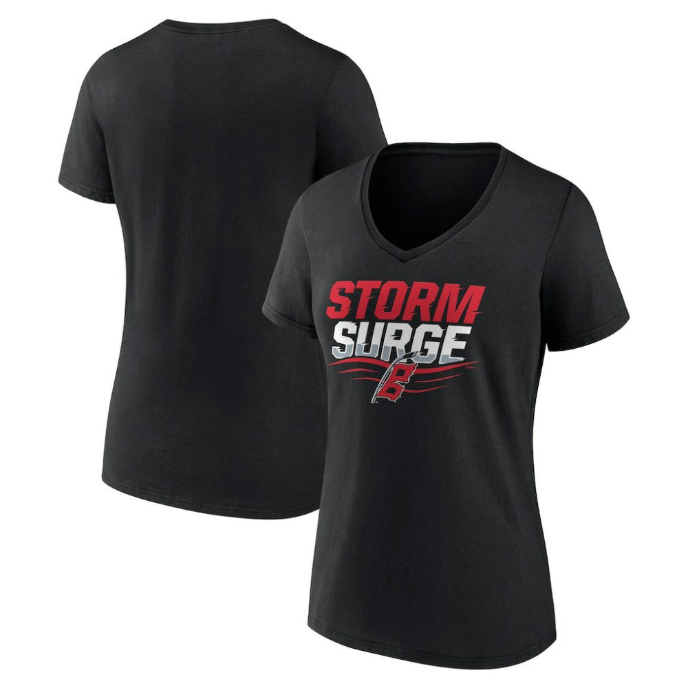 Carolina Hurricanes Women's Represent V-Neck T-Shirt - Black - NHL 5195434