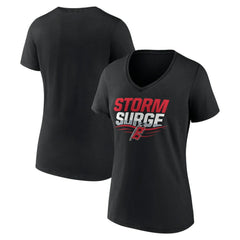 Carolina Hurricanes Women's Represent V-Neck T-Shirt - Black - NHL 5195434