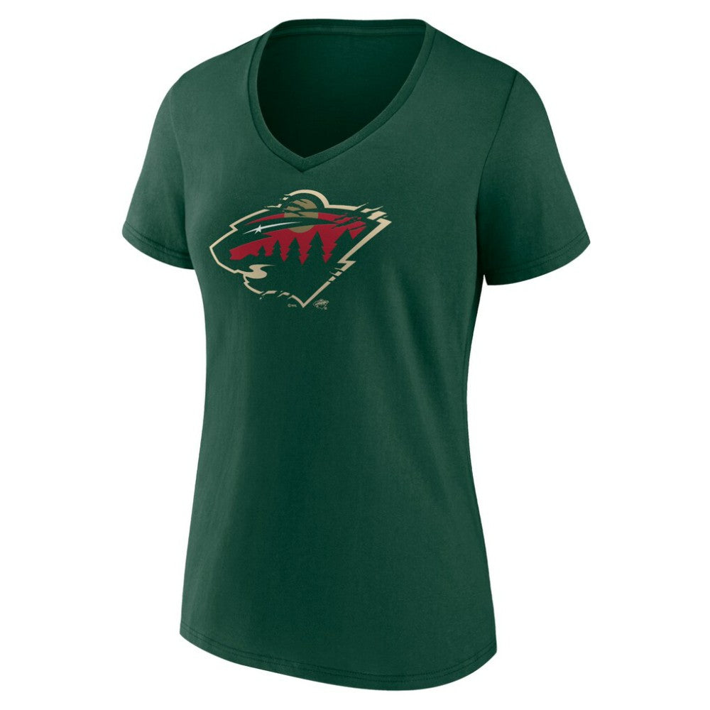 Minnesota Wild Women's Represent V-Neck T-Shirt - Green - NHL 5195448