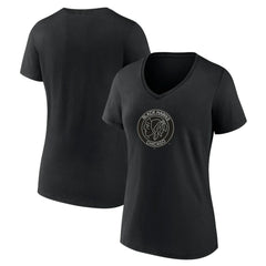 Chicago Blackhawks Women's Alternate Logo V-Neck T-Shirt - Black - NHL 5196935