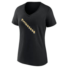 Pittsburgh Penguins Women's Alternate Logo V-Neck T-Shirt - Black - NHL 5196937