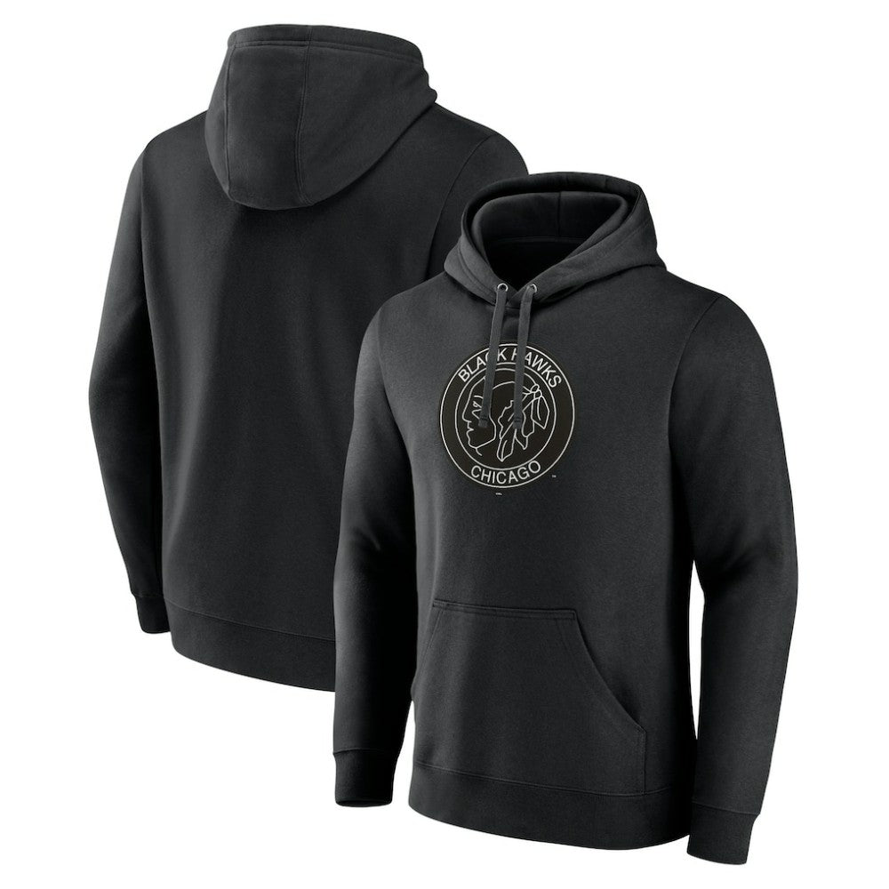 Chicago Blackhawks Alternate Logo Pullover Hoodie - Black - NHL 5196941