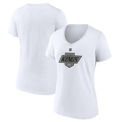 Los Angeles Kings Women's Alternate Logo V-Neck T-Shirt - White - NHL 5197029