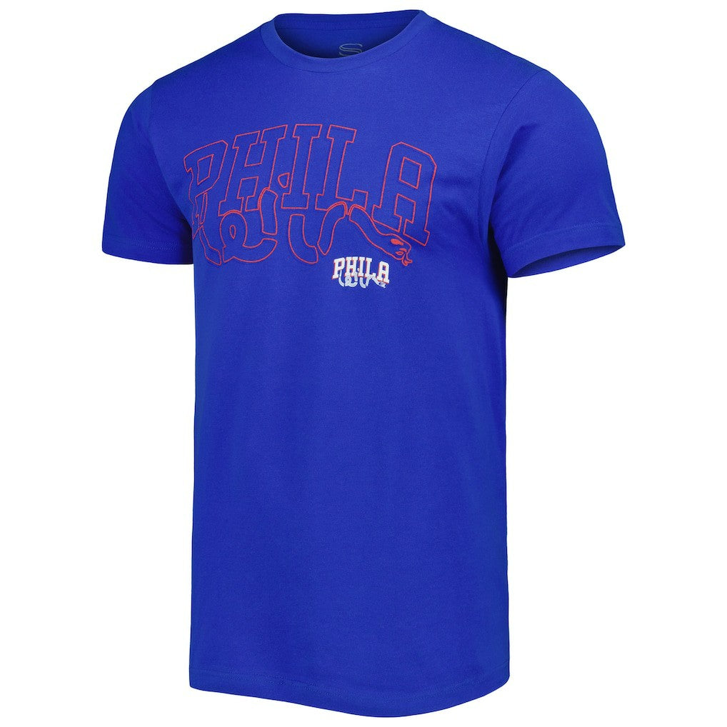 Philadelphia 76ers Stadium Essentials Unisex Element Logo Pop T-Shirt Royal
