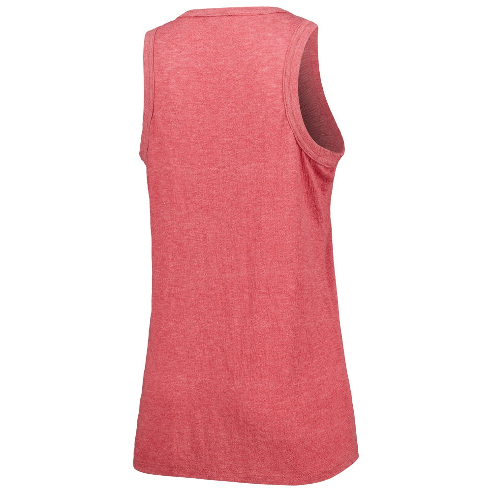 Los Angeles Angels Soft as a Grape Women's Tri-Blend Tank Top - Red - MLB Lifestyle