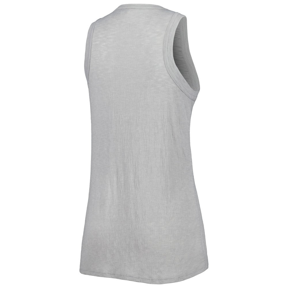 Miami Marlins Soft as a Grape Women's Tri-Blend Tank Top - Gray - MLB on Sale