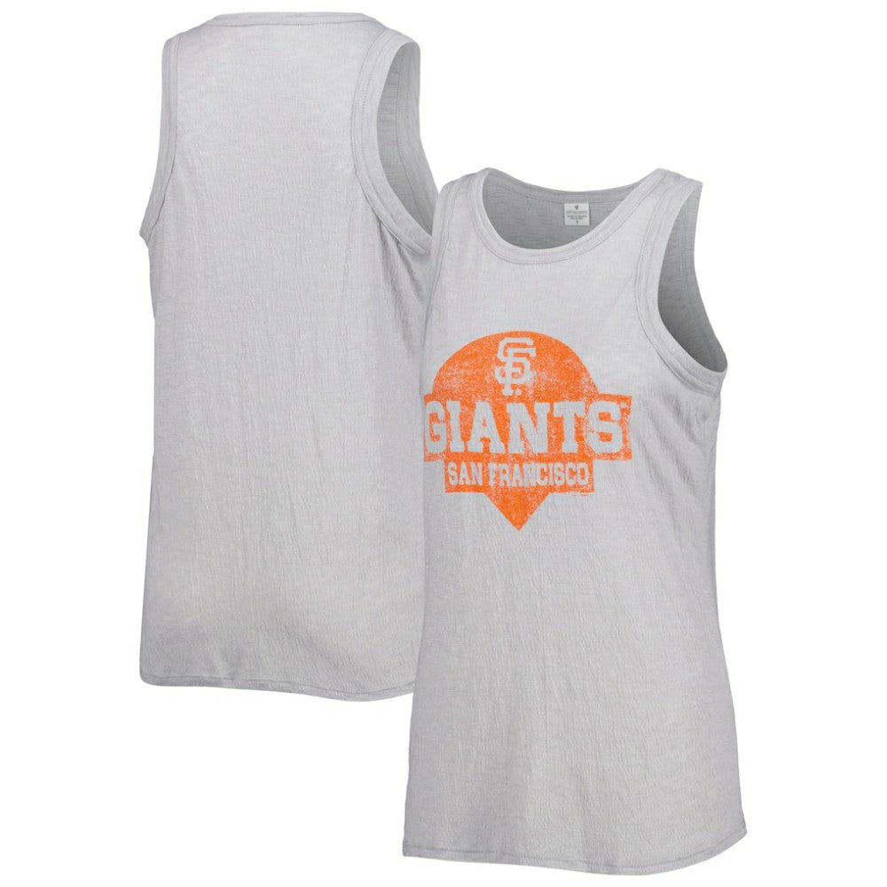 San Francisco Giants Soft as a Grape Women's Tri-Blend Tank Top - Gray - MLB Sale
