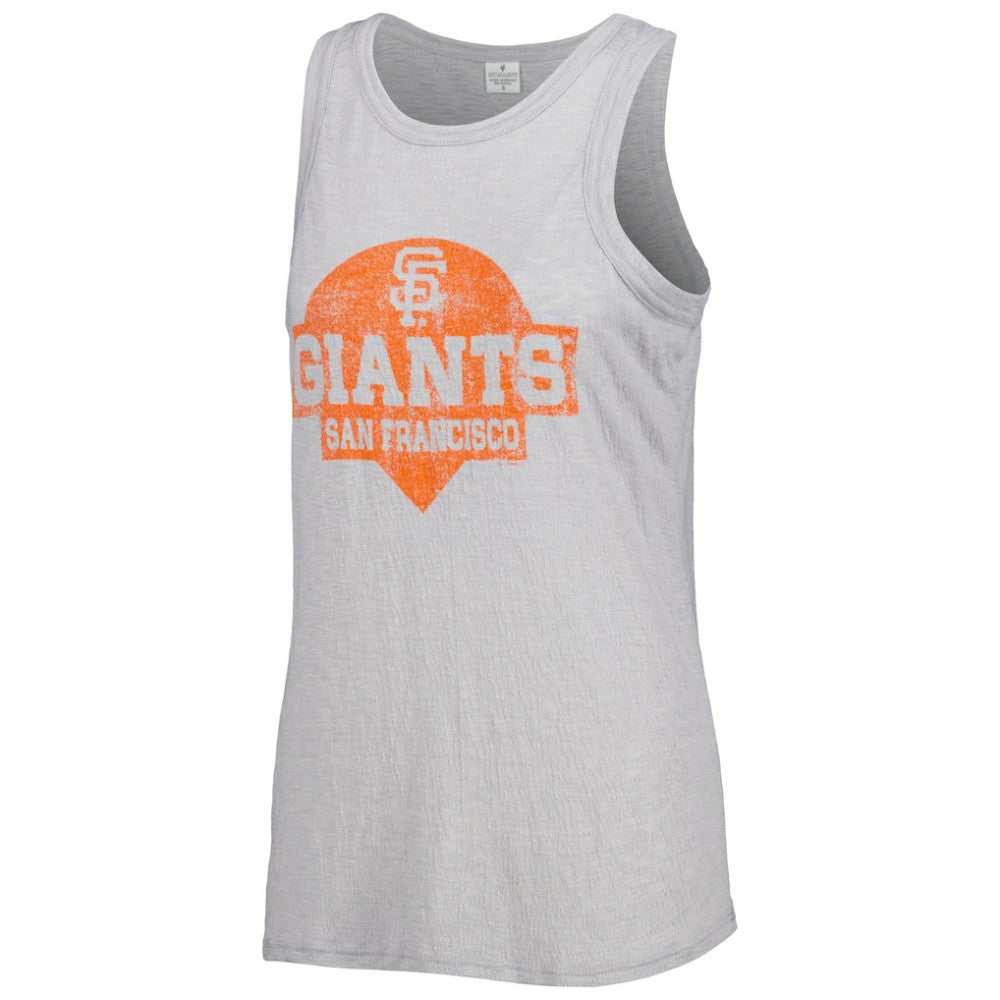San Francisco Giants Soft as a Grape Women's Tri-Blend Tank Top - Gray - MLB Sale