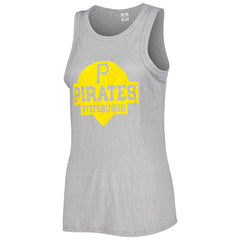 Pittsburgh Pirates Soft as a Grape Women's Tri-Blend Tank Top - Gray - MLB Lifestyle