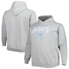 St. Louis Blues Fanatics Special Edition 2.0 Big & Tall Wordmark Pullover Hoodie - Heather Gray - NHL 5197721