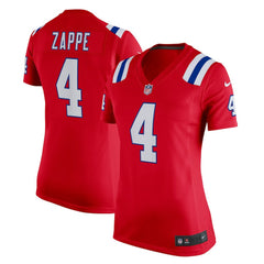Nike Bailey Zappe New England Patriots Women's Team Game Jersey Red