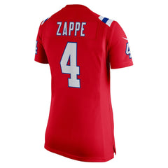 Nike Bailey Zappe New England Patriots Women's Team Game Jersey Red