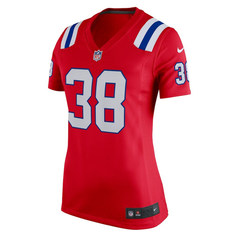 Nike Rhamondre Stevenson New England Patriots Women's Team Game Jersey Red