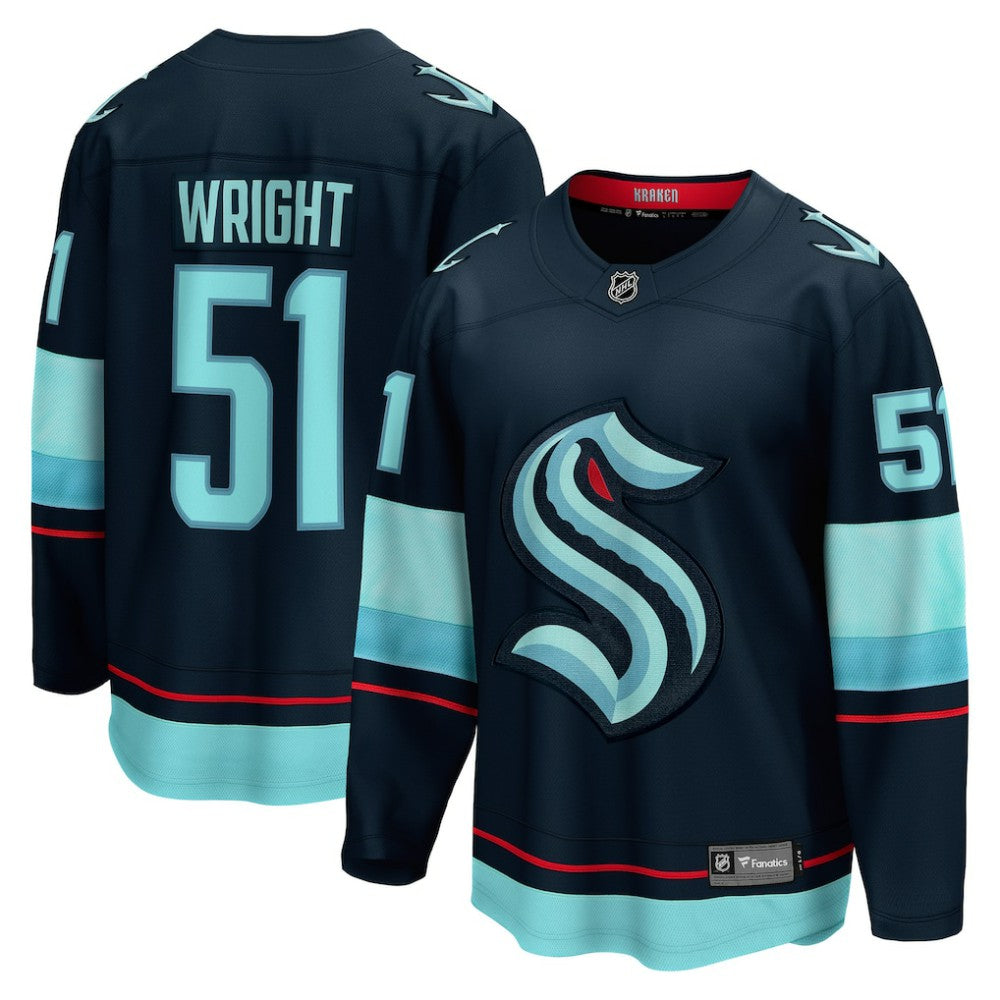 Shane Wright Seattle Kraken Fanatics Men's Home Breakaway Player Jersey - Deep Sea Blue - NHL 5201602