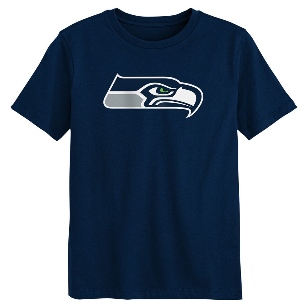 Seattle Seahawks Preschool Primary Logo T-Shirt College Navy