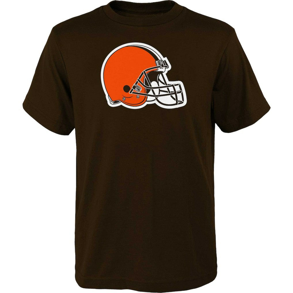 Cleveland Browns Youth Primary Logo T-Shirt Brown