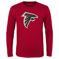 Atlanta Falcons Youth Primary Logo Long Sleeve T-Shirt Red