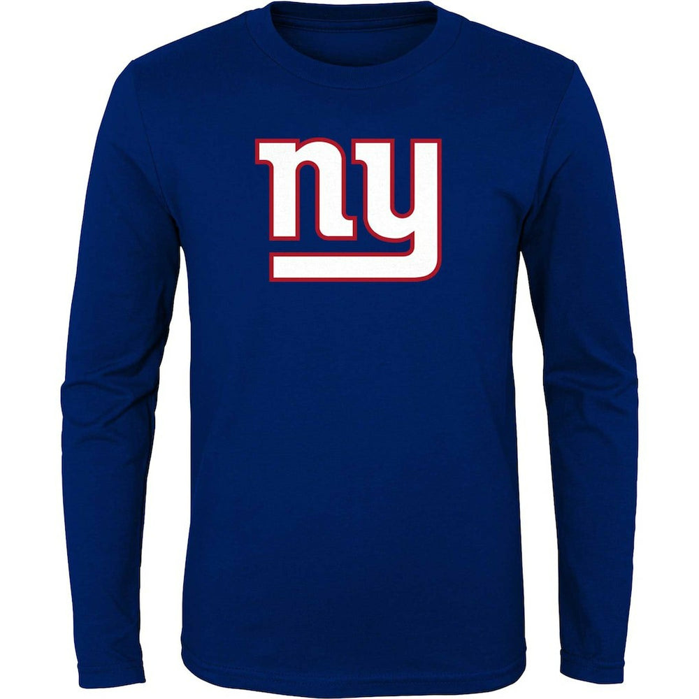 New York Giants Youth Primary Logo Long Sleeve T-Shirt Royal