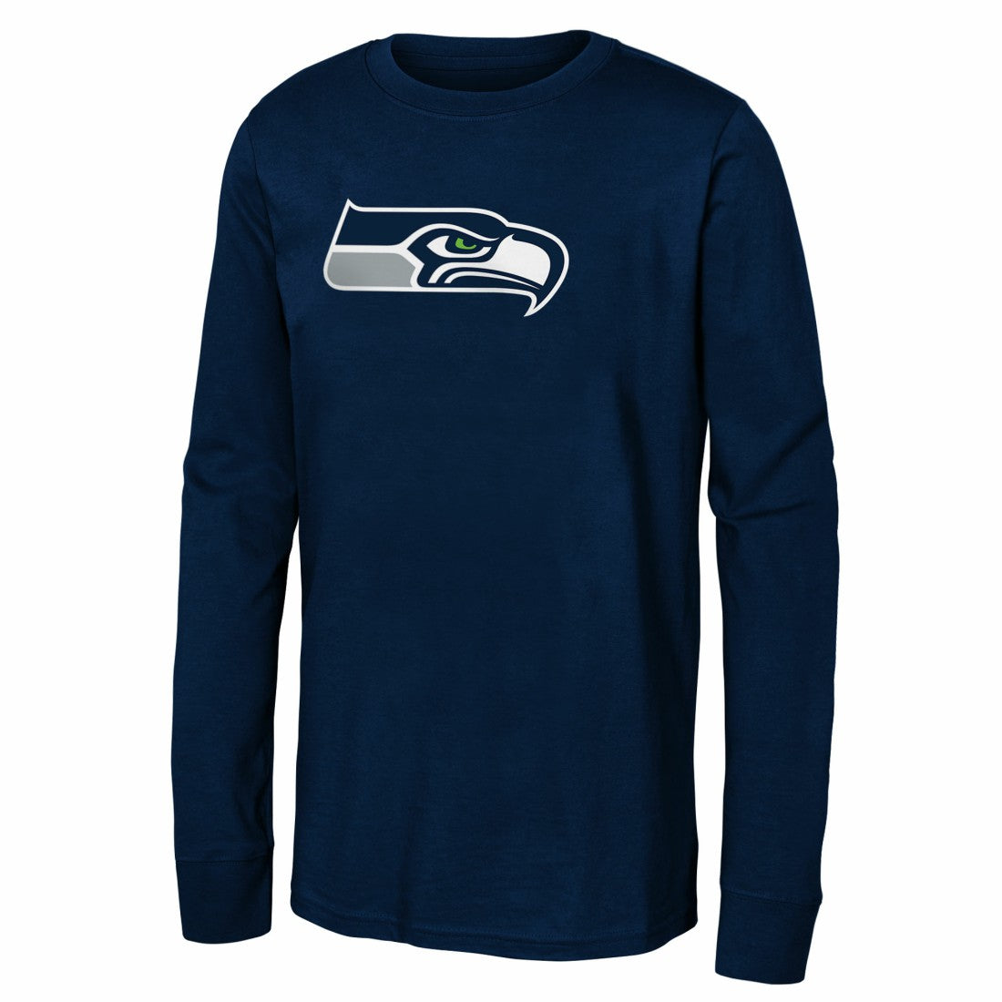 Seattle Seahawks Youth Primary Logo Long Sleeve T-Shirt College Navy