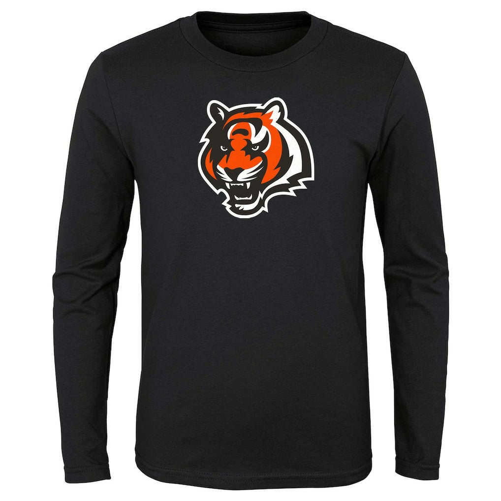 Cincinnati Bengals Preschool Primary Logo Long Sleeve T-Shirt Black