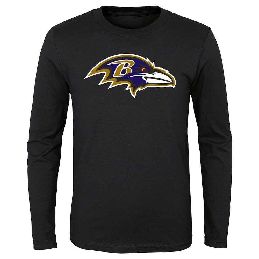Baltimore Ravens Preschool Primary Logo Long Sleeve T-Shirt Black