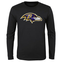 Baltimore Ravens Preschool Primary Logo Long Sleeve T-Shirt Black