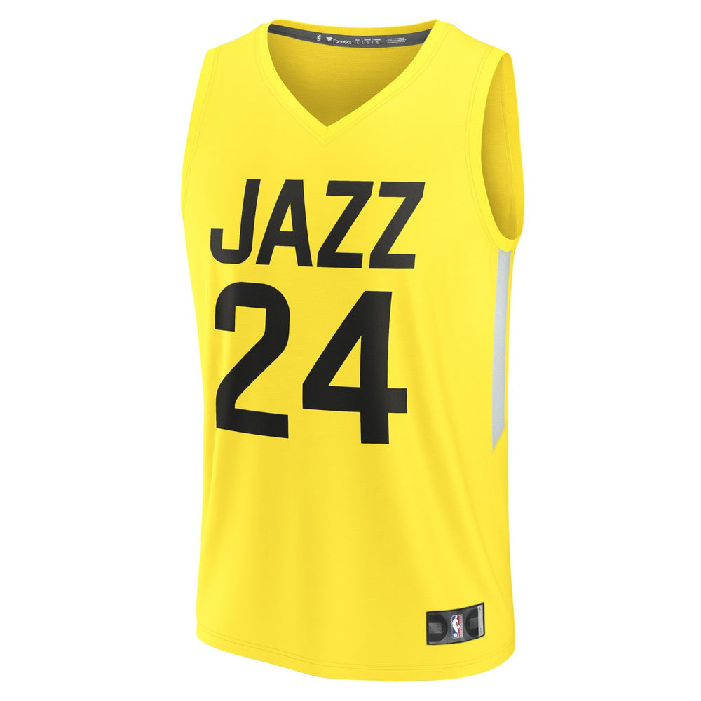 Walker Kessler Utah Jazz Fast Break Replica Player Jersey Icon Edition Yellow | Fanatics Lifestyle