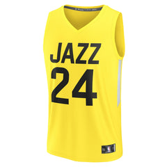 Walker Kessler Utah Jazz Fast Break Replica Player Jersey Icon Edition Yellow | Fanatics Lifestyle