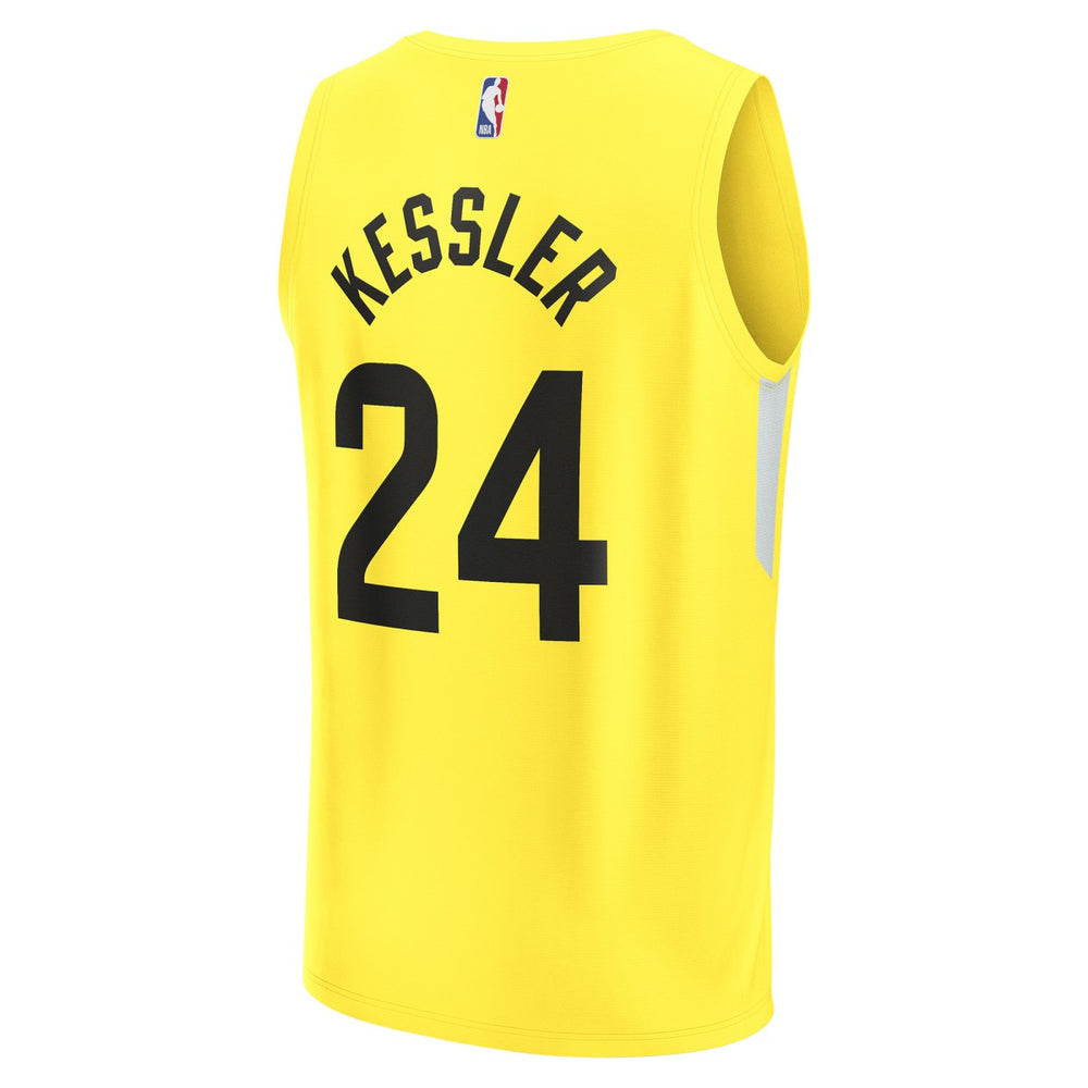Walker Kessler Utah Jazz Fast Break Replica Player Jersey Icon Edition Yellow | Fanatics Lifestyle