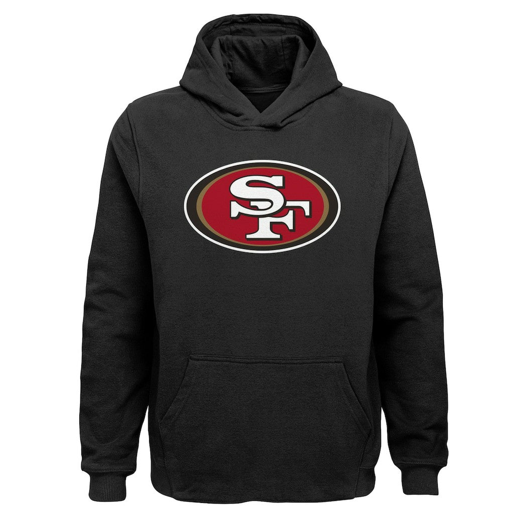 San Francisco 49ers Youth Team Logo Pullover Hoodie Black