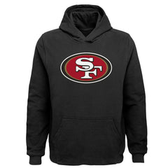 San Francisco 49ers Youth Team Logo Pullover Hoodie Black