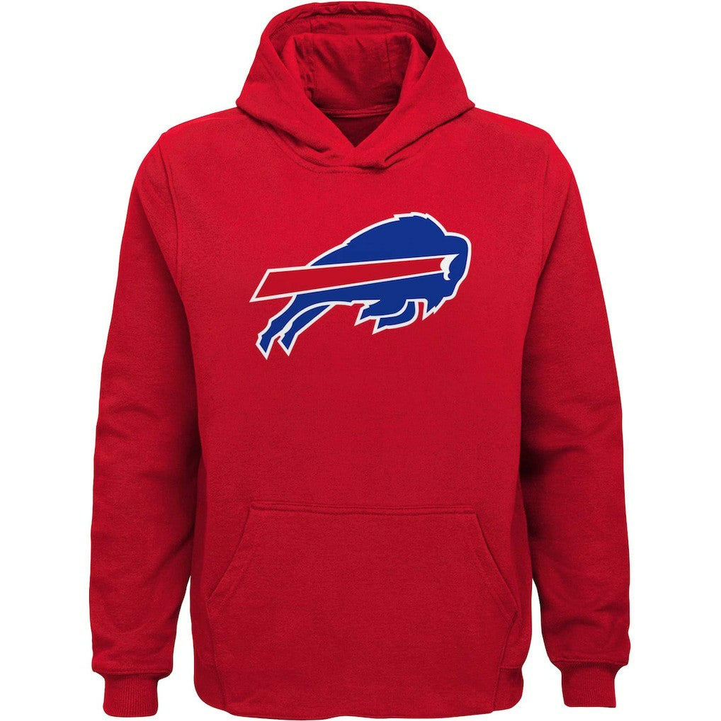 Buffalo Bills Youth Team Logo Pullover Hoodie Red