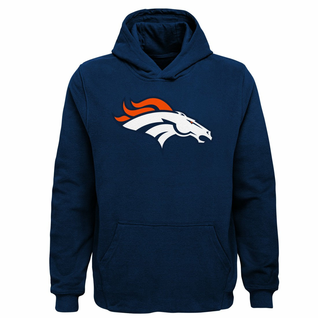 Denver Broncos Youth Team Logo Pullover Hoodie Navy