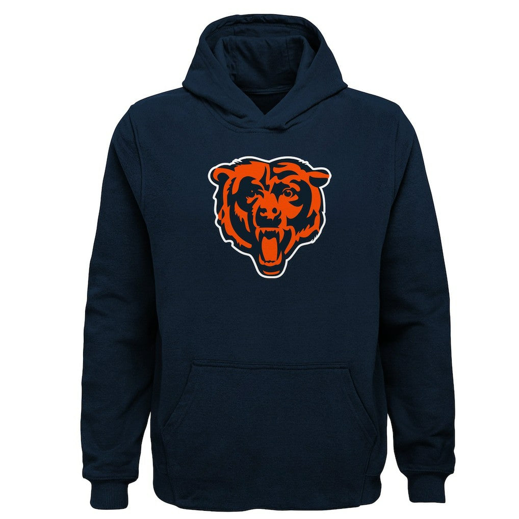 Chicago Bears Youth Team Logo Pullover Hoodie Navy
