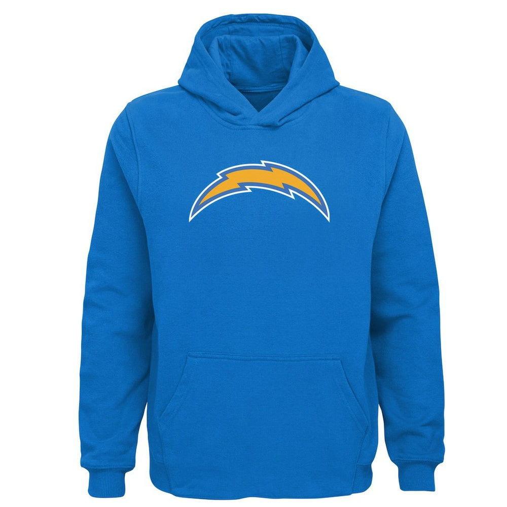 Los Angeles Chargers Youth Team Logo Pullover Hoodie Powder Blue