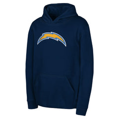 Los Angeles Chargers Youth Team Logo Pullover Hoodie Navy