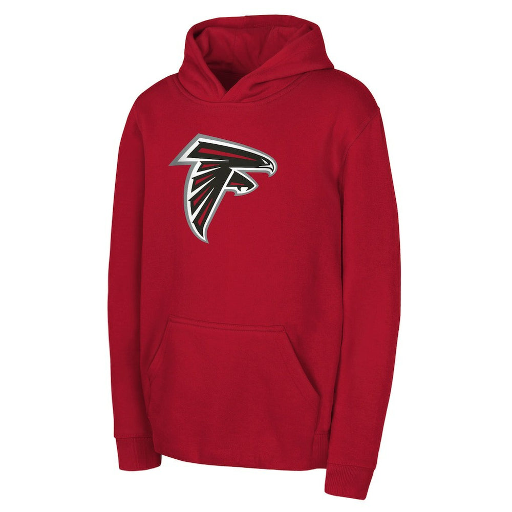 Atlanta Falcons Youth Team Logo Pullover Hoodie Red