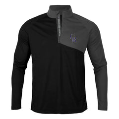 Colorado Rockies Levelwear Pinnacle Quarter-Zip Pullover Top - Black/Charcoal - MLB Sale