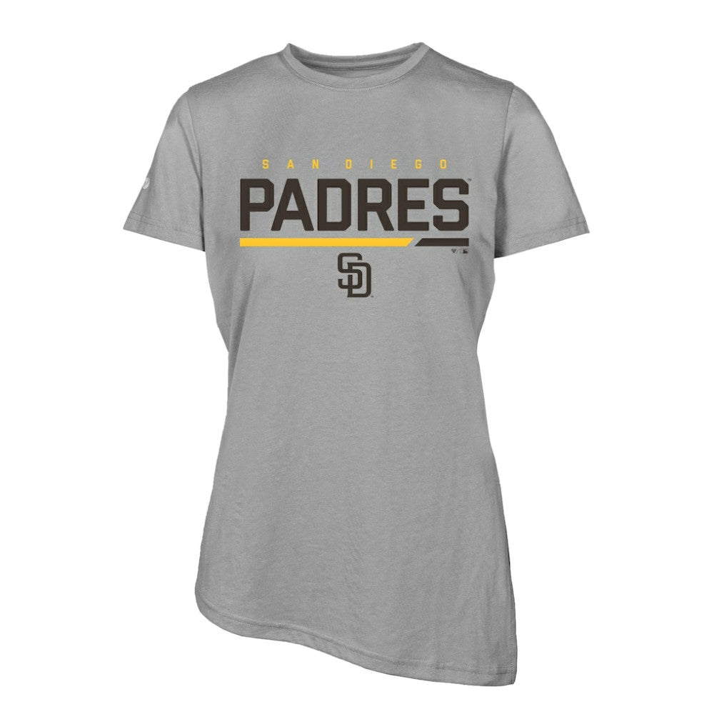San Diego Padres Levelwear Women's Birch T-Shirt - Steel - MLB Lifestyle