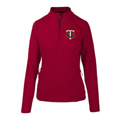 Minnesota Twins Levelwear Women's Hadley Quarter-Zip Pullover Top - Red - MLB Online